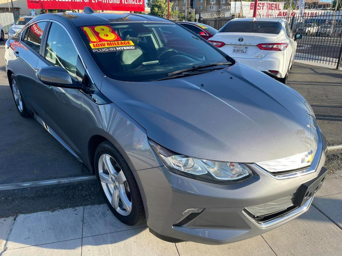2018 DARK GRAY /BLACK Chevrolet Volt (1G1RC6S52JU) , located at 744 E Miner Ave, Stockton, CA, 95202, (209) 944-5770, 37.956863, -121.282082 - Photo#1